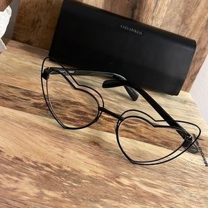 Saint Laurent heart shaped sunglasses